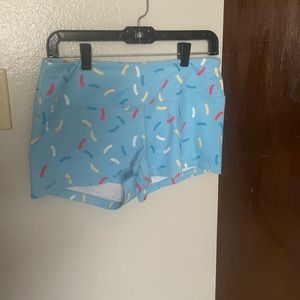 Feed Me Fight Me donut sprinkle shorts